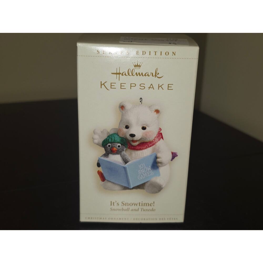 Hallmark 2006 It's Snowtime! Snowball & Tuxedo Keepsake Ornament # 6 In Series